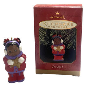 Hallmark Keepsake Christmas Tree Ornament 1997 Snowgirl New Vintage Holiday